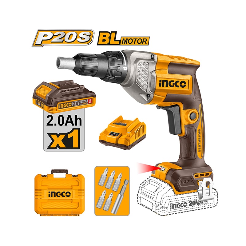 აკ. სახრახნისი თაბაშირ-მუყაოსთვის 20V INGCO CDSLI204281