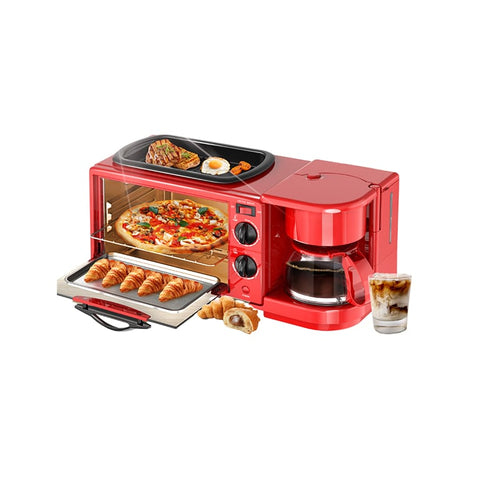 ელექტრო ღუმელი, ტაფა და ყავის აპარატი 3-1 ში 450-1050W Decakila KEEV003R