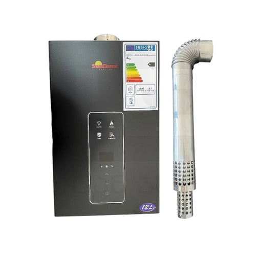 ორკამერიანი გაზის წყლის გამაცხელებელი საკვამურით Sunflame 161029