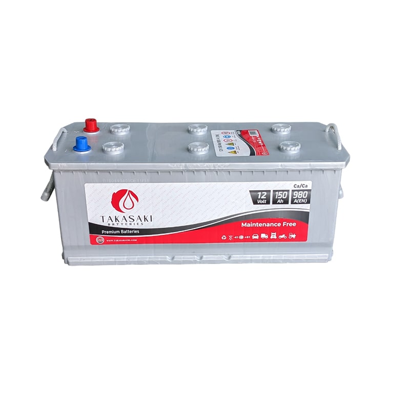 ავტომობილის აკუმულატორი 150ამპ TAKASAKI 12 V 150 AH 980A / D5-MF