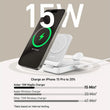 დამტენი: Anker MagGo Foldable 3-in-1 Wireless Charging Station Shell White