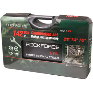 142 ნაჭრიანი ხელსაწყოების ნაკრები RockForce RF-41421-5 NEW 36