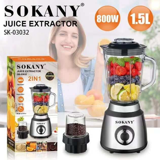 ბლენდერი საფქვავით 800W Sokany SK-03032