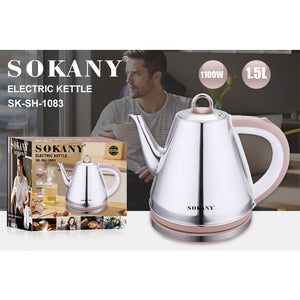 უჟანგავი ფოლადის ელექტრო ჩაიდანი Sokany SK-SH-1083