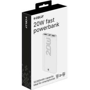პორტატული დამტენი Celly 20W PD Power Bank 10000mAh