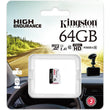 მეხსიერების ბარათი Kingston 64GB High Endurance microSDHC (SDCE/64GB)