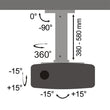 პროექტორის საკიდი SBOX PM-18S
