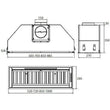 გამწოვი AIRFORCE Built-In Incasso Pro Hood CCINCP52501