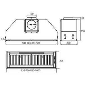 გამწოვი AIRFORCE Built-In Incasso Pro Hood CCINCP52501