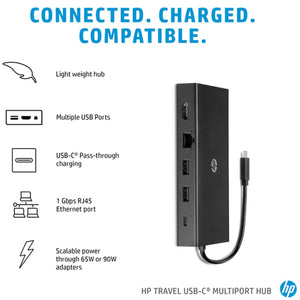 USB გამანაწილებელი HP Travel USB-C Multi Port Hub (1C1Y5AA)