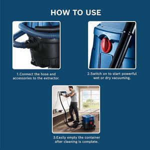 მტვერსასრუტი BOSCH GAS 12-25 PL