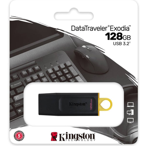 მეხსიერების ბარათი Kingston 128GB DataTraveler Exodia USB 3.2 (DTX/128GB)