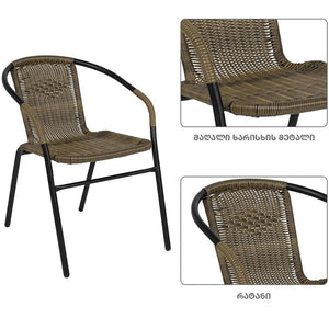 ბაღის სკამი BLOG Rattan SC-039A (A3411)