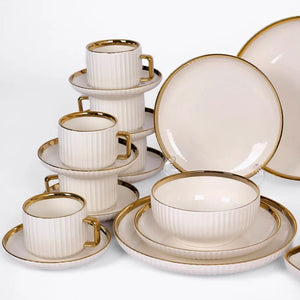 ჭურჭლის ნაკრები 6 პერსონაზე SLG Ceramics YTG32-1 White