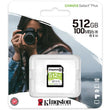 მეხსიერების ბარათი Kingston 512GB SDXC Canvas Select Plus (SDS2/512GB)