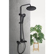 საშხაპე კომპლექტი Rubineta Olo BK Ultra-10 SW DV3/4 BK 625123