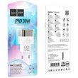 დამტენი Hoco C131A ორმაგი პორტით USB-Type-C, USB--A