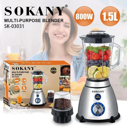 ბლენდერი საფქვავით 800W Sokany SK-03031
