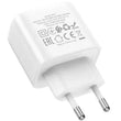 დამტენი ადაპტერი და სადენი Hoco PD25W DC71 Precise single port Charger Type-C (with C to C Cable) White