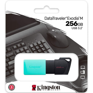 USB ფლეშ მეხსიერება Kingston DTXM 256GB DataTraveler Exodia M USB 3.2 (DTXM/256GB)