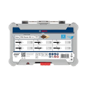 ფრეზის პირების 6 ცალიანი ნაკრები BOSCH 2607017469