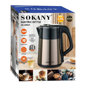 უჟანგავი ფოლადის ელექტრო ჩაიდანი Sokany SK-09031