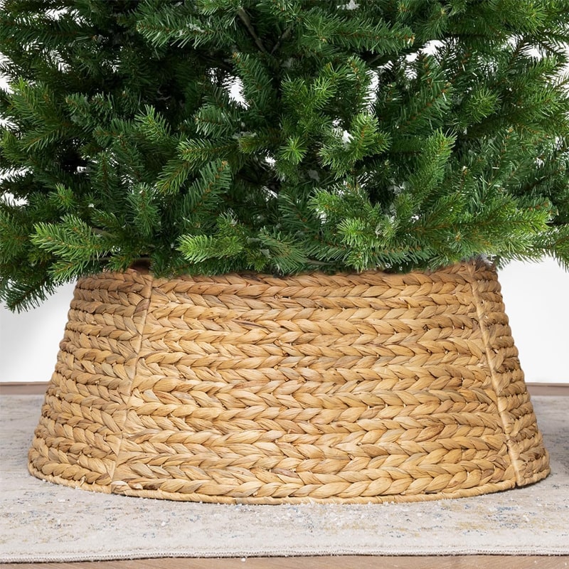 ნაძვის ხის მოწნული კალათა მრგვალი 65x25 სმ OEM GM7832