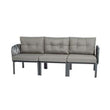 ბაღის ავეჯის კომპლექტი COMFORT TIME CT043-3-W Luna Sofa