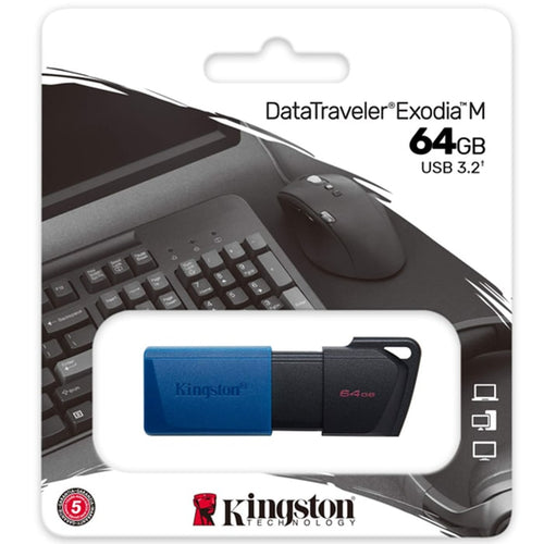 მეხსიერების ბარათი Kingston DTXM 64GB DataTraveler Exodia M USB 3.2 (DTXM/64GB)