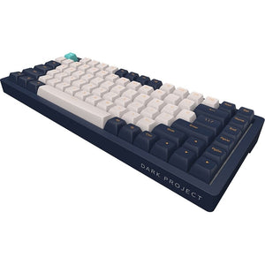 კლავიატურა Dark Project KD83A Ivory Navy Blue RGB ANSI Layout EN