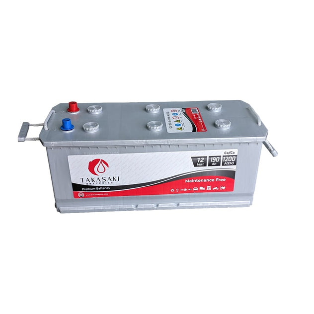 ავტომობილის აკუმულატორი 190ამპ TAKASAKI 12 V 190 AH 1200A / D5-MF
