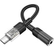 ადაპტერი Hoco LS37 Spirit transparent digital audio converter Type-C to 3.5მმ
