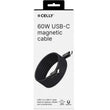 USB კაბელი Celly USB-C to USB-C Magnetic Cable 2მ