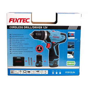 აკუმულატორული ბურღი-სახრახნისი FIXTEC FCD12L04