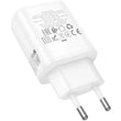 ადაპტერი Hoco DC107 Cool dualport PD30W+QC3.0 charger USB-Type-C, USB-A White
