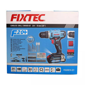 უსადენო სახრახნისის ნაკრები FIXTEC FCD2001X-221