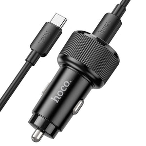 მანქანის დამტენი Hoco NZ14B Dual-Type-C