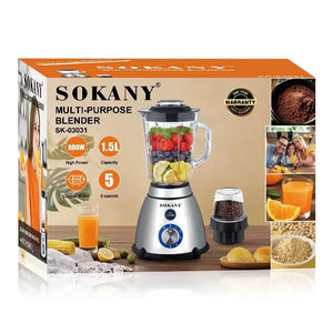 ბლენდერი საფქვავით 800W Sokany SK-03031
