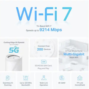 Wi-Fi როუტერი TP-link BE65-5G(1-pack) 5G