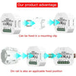 სანათის ჭკვიანი მოდული MOES Smart Ligth Switch Module 1G Zigbee ZRM-104-MS