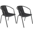 ბაღის სკამი BLOG SC-039P Black (A3624)