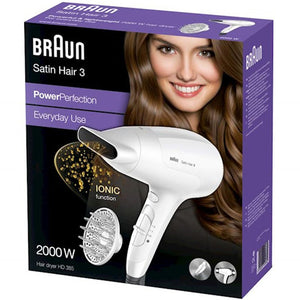 თმის საშრობი BRAUN DRYER HD385 WHT