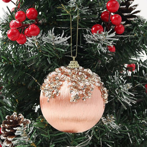 ნაძვის ხის მოსართავი ბურთების 2 ცალიანი კომპლექტი OEM GM7362