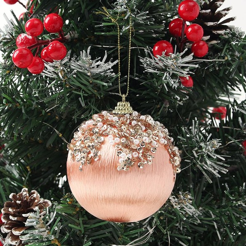 ნაძვის ხის მოსართავი ბურთების 2 ცალიანი კომპლექტი OEM GM7362