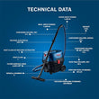 მტვერსასრუტი BOSCH GAS 12-25 PL