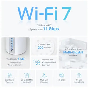 Wi-Fi როუტერი TP-link Deco BE65(1-pack) BE9300