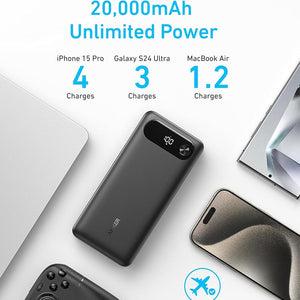 ფოვერბანკი Anker Power Bank (20K, 87W, Built-In USB-C Cable) B2B - UN (excluded CN, Europe) Black Iteration 1