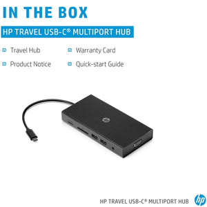 USB გამანაწილებელი HP Travel USB-C Multi Port Hub (1C1Y5AA)