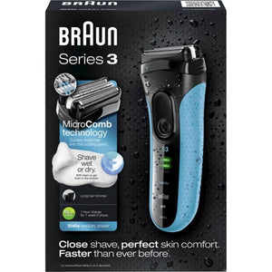 წვერსაპარსი BRAUN SHAVER 3040 BLK/BLU