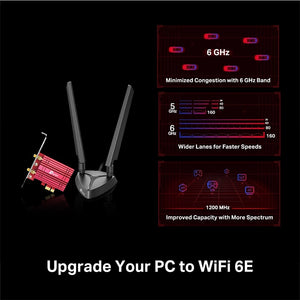 Wi-Fi ადაპტერი TP-Link Archer TXE75E 6E Bluetooth 5.3 PCIe Adapter